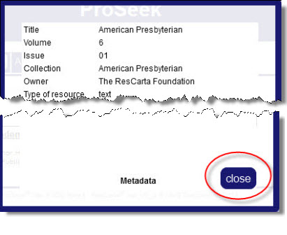 metadata cut